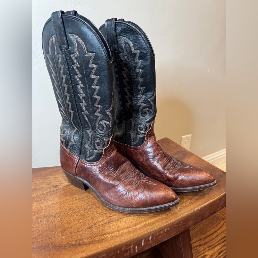 Men’s Code West Leather Cowboy Boots sz 8.5